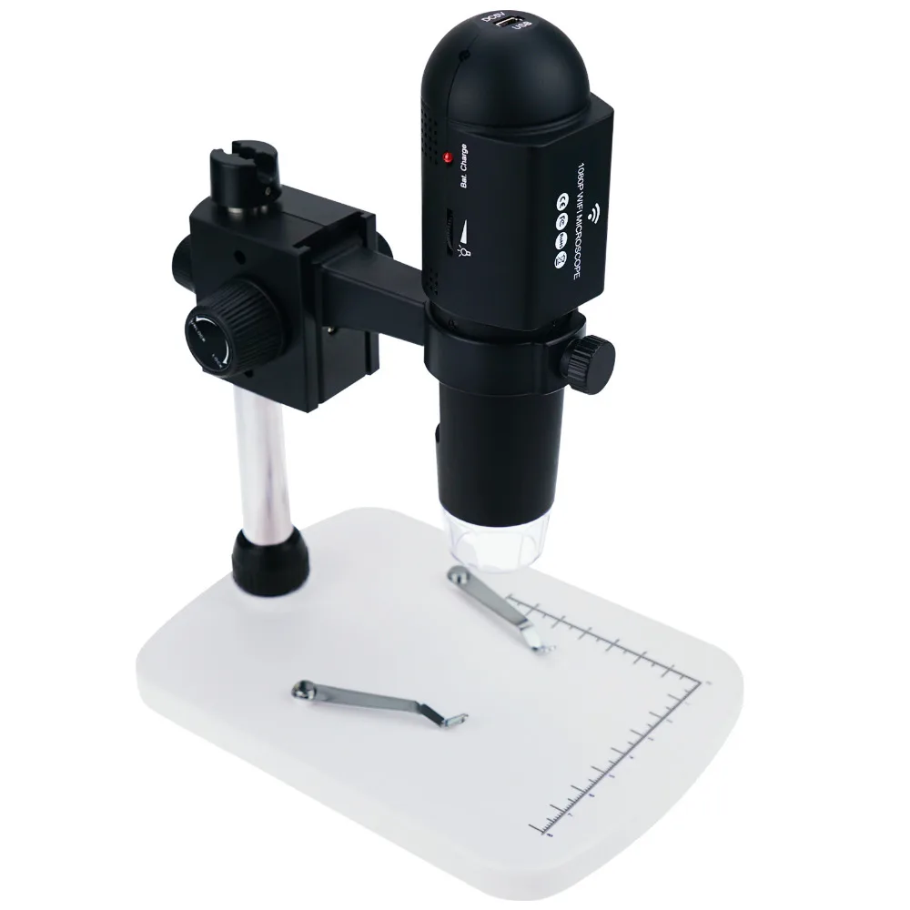 

1080P HD USB Wifi Digital Microscope 10x-220x Magnification for iOS/ Andriod/ PC with 6 LED 3 Mega Pixels Adjustable Focus