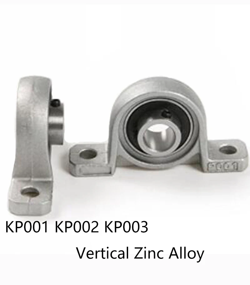 

1PC KP08 KP000 KP001 KP002 KP003 Vertical Zinc Alloy Mounted Bearing Mount Insert Support Pillow Block Bearing Printer Parts