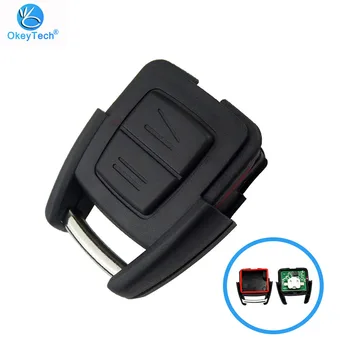 

OkeyTech 2 Button Remote Control Car Key for Vauxhall Opel Astra Zafira Omega Vectra No Chip 433Mhz Car Key Case Fob Remote Key