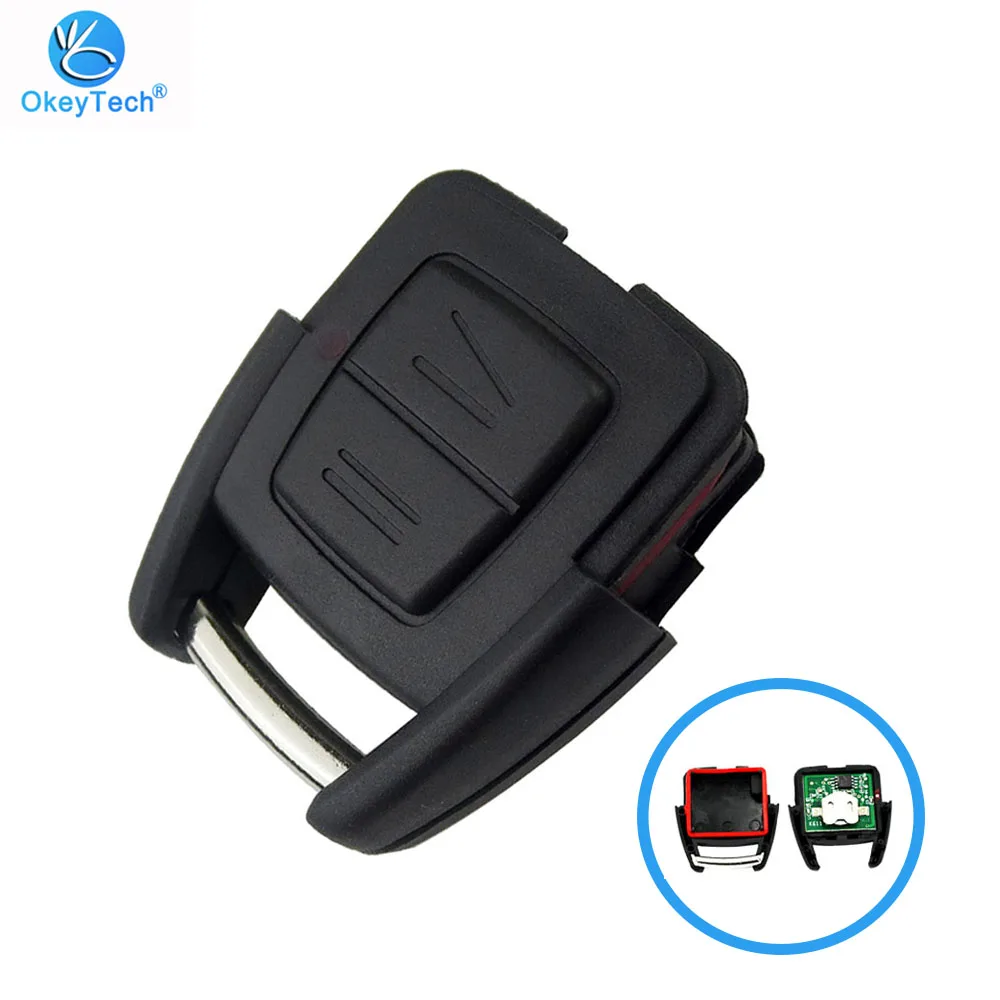 OkeyTech 2 кнопочный Автомобильный ключ дистанционного управления для Vauxhall Opel Astra Zafira