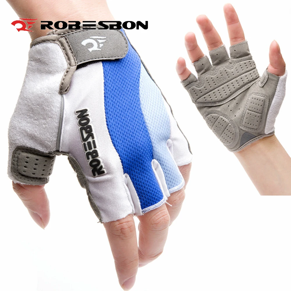 Sports Mitts Biking Bicycle Cycling Gel Pad Half Finger Gloves Fingerless Gloves 
