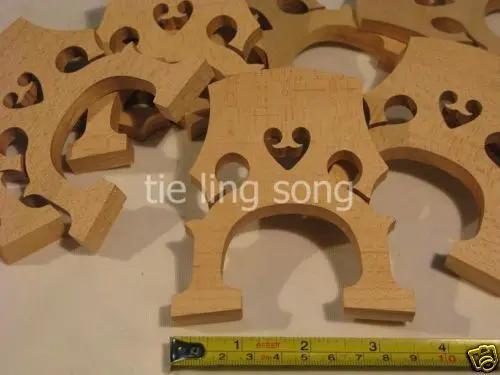 

15pcs Good maple cello bridges 1/8-4/4 laser preci,cello part