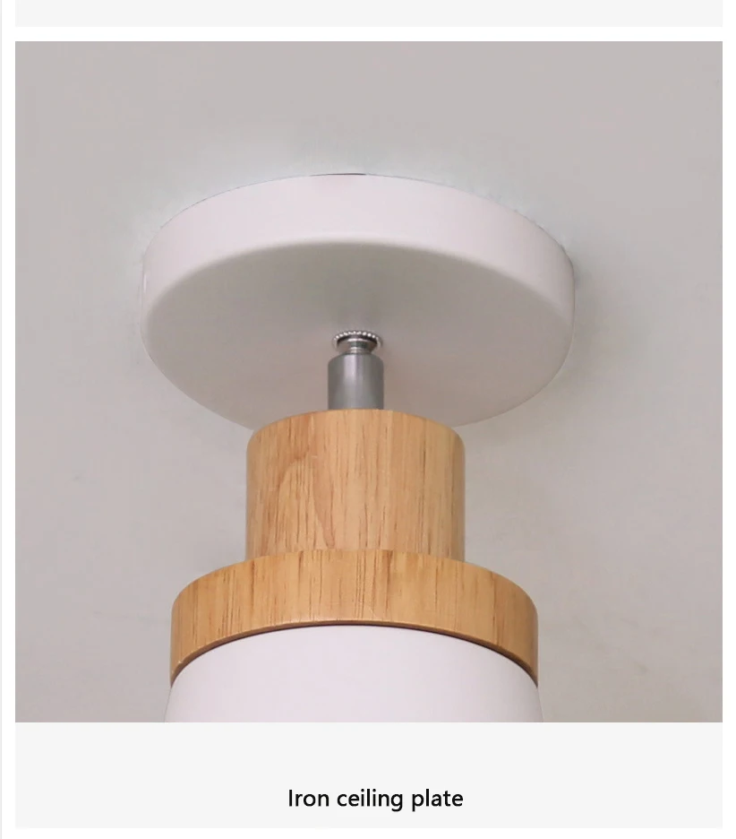 Conduziu a Luz de Teto de Madeira Lâmpadas para Corredor Moderno Nordic Luminair Ferro Metal Corredor Madeira Cinza Branco Luminária Barra 24 Cheap Luzes de teto