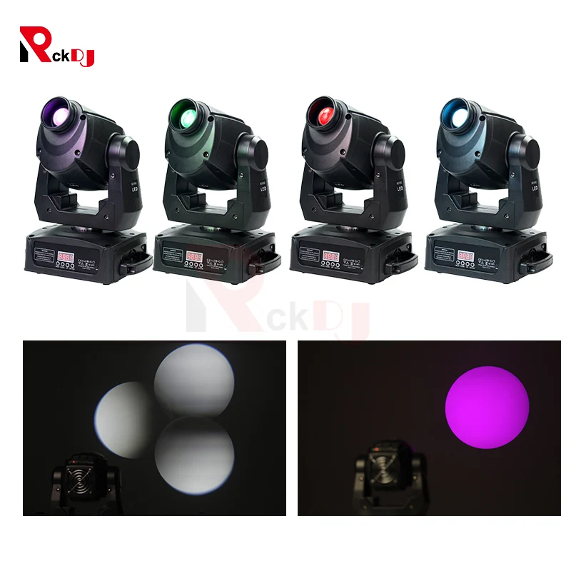 4pcs 90W Led Spot Moving Head Light Mini Dj Gobo DMX 3 Facet Prism Stage For Nightclub Wedding Events | Освещение