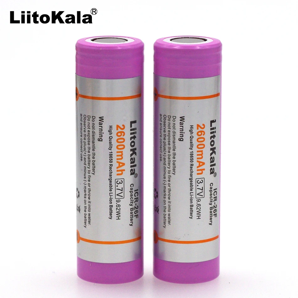 Liitokala 10 шт. для оригинальных аккумуляторов 18650 2600 мАч li ion 3 7 В ноутбуков