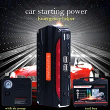 68800 мАч 12 в аварийное пусковое устройство портативный автомобильный перемычка стартер 600А бензиновое дизельное автомобильное зарядное устройство пусковая мощность с воздушным насосом