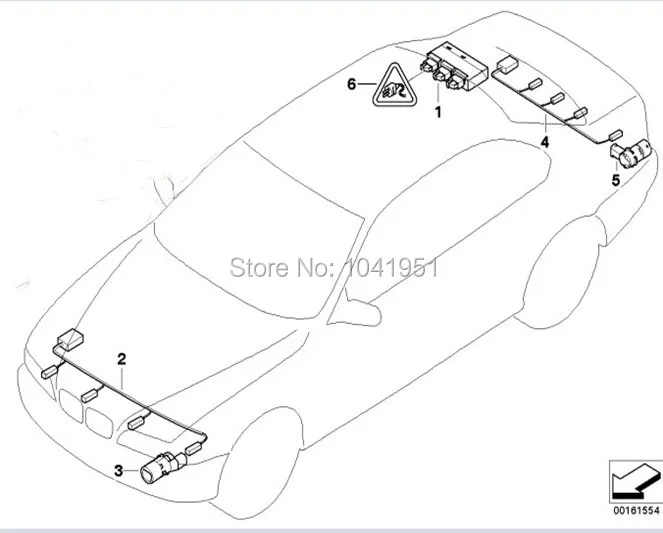 Для Ford для mazda для Nissan для Renault PDC assit резервного Парковка Сенсор 7g9t-15k859-cd