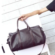 Новая трендовая Дорожная сумка из искусственной кожи с отделениями для обуви, Классическая Сумка-тоут, дорожная сумка