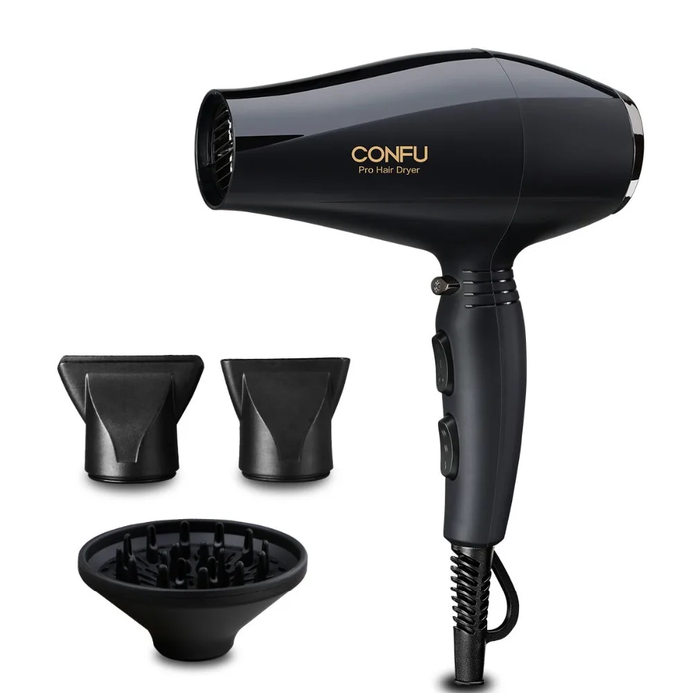 

CONFU KF-5899 Over heat protection system Hair Dryer 220-240V 2000-2300W 2 speed and 3 heat settings Hair Dryer