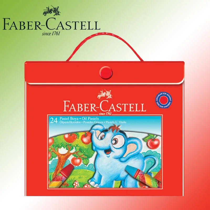 

Original Faber-Castell With Plastic Bag Crayon, 18 Colors Oil Pastels , Safe For Childrens