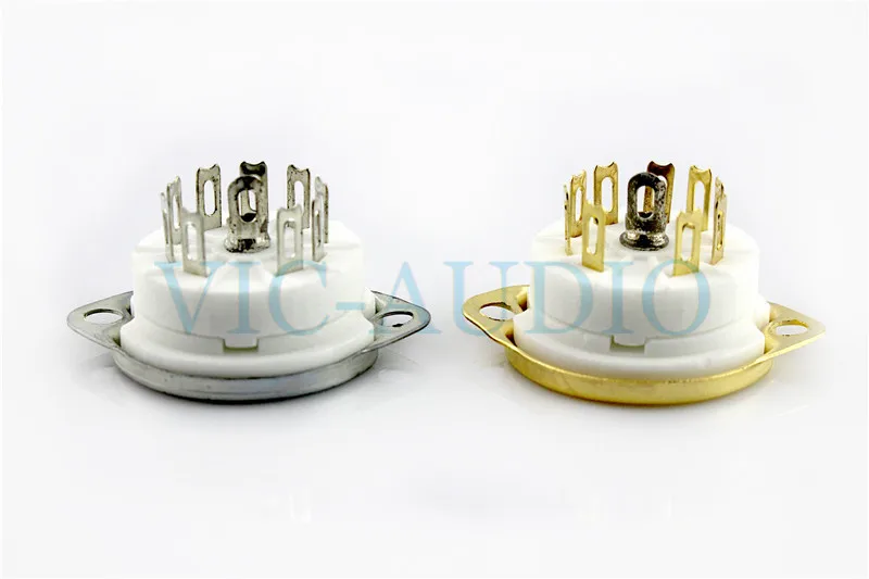 

2PCS 9Pin Tube Socket For ECC88 6N4 6P1 EL84 12AX7 12AY7 12AT7 6922 6P14 5755 WE420 ECC83 Tube Ceramic Socket Free Shipping