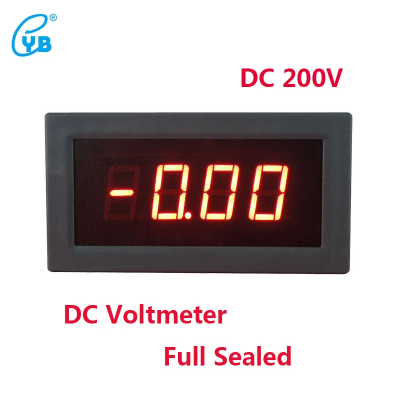 

YB5135B DC Voltmeter DC200V Three and A Half Voltmeter LED Digital Voltage Meter DC Voltage Meter Tester Full Sealed Voltmeter