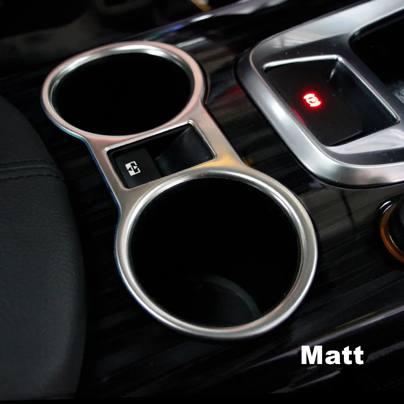Chrome Water Cup Holder Cups Cover Interior Trim Molding Strip For 2014 Peugeot 3008 Car Styling | Автомобили и мотоциклы