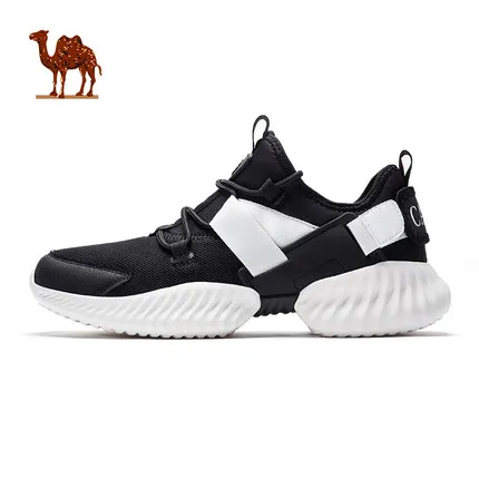 CAMEL/Женская обувь для бега; стильная легкая дышащая повседневная спортивная обувь в стиле ретро для женщин; Уличная обувь для бега - Цвет: Black