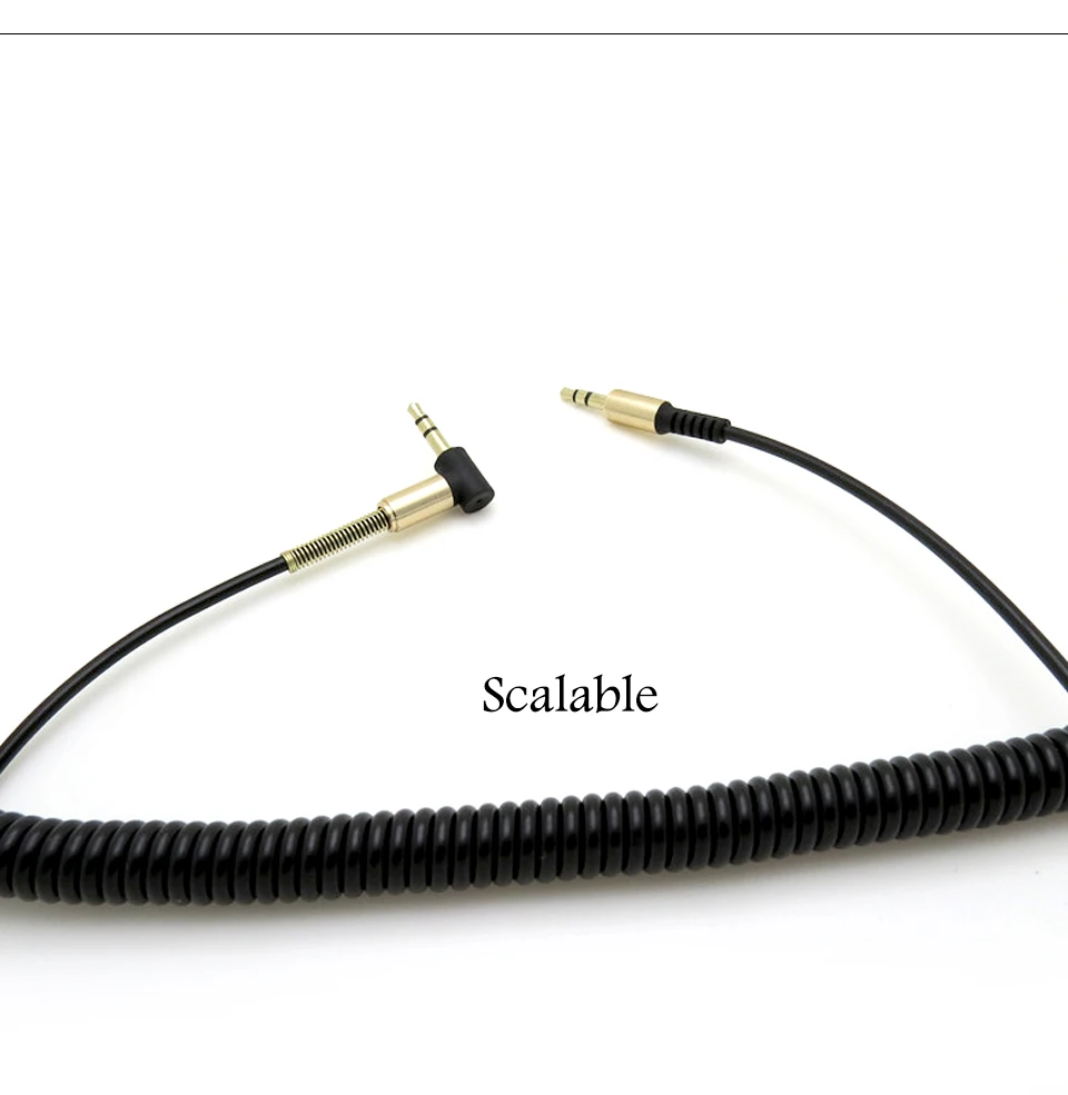 Elasticity Stereo 90 Degree Right Angle AUX Cable Extended 3.5mm Jack Male To Male Car Auto Audio Cable Cord For iPhone Samsung (14)