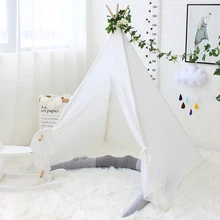 Детская палатка портативная складная палатка-Типи игровой домик для детей мягкий дышащий материал Принцесса замок детская каюта Прорезыватель