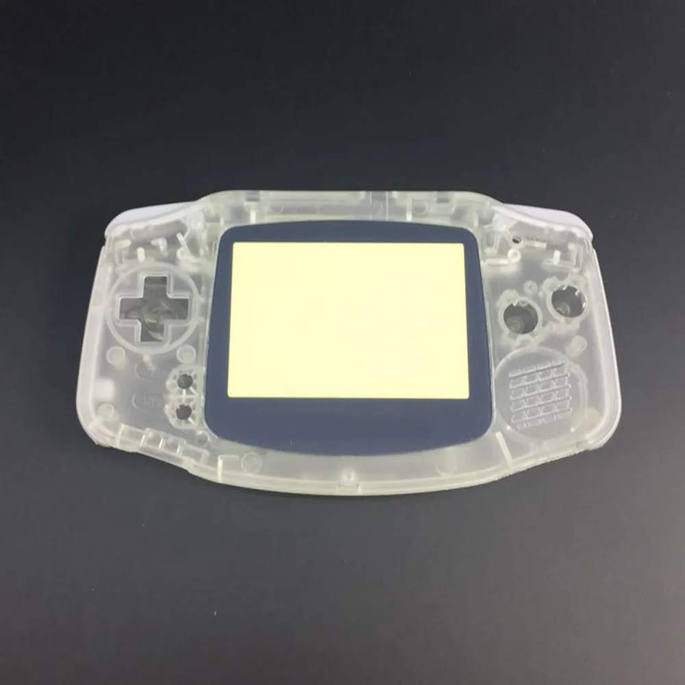 Replacement Luminous Clear Case Shell Cover for Nintendo for GBA Housing Case for Gameboy Advance Console Buttons Screw Driver
