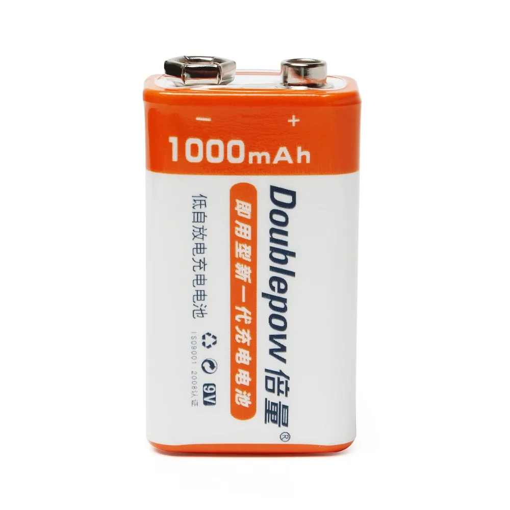 Acheter 2 pcs ensemble Doublepow 9 V 1000 mAh Li ion LSD Rechargeable Batterie pour Pour Radio Caméra Jouets etc
