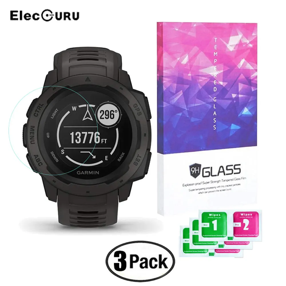For Garmin Instinct Watch Tempered Glass Screen Protector Explosion Proof Protective Film Guard Anti Scratch Anti-shatter Film For Garmin Instinct Watch Tempered Glass Screen Protector Explosion Proof Protective Film Guard Anti Scratch Anti-shatter Film