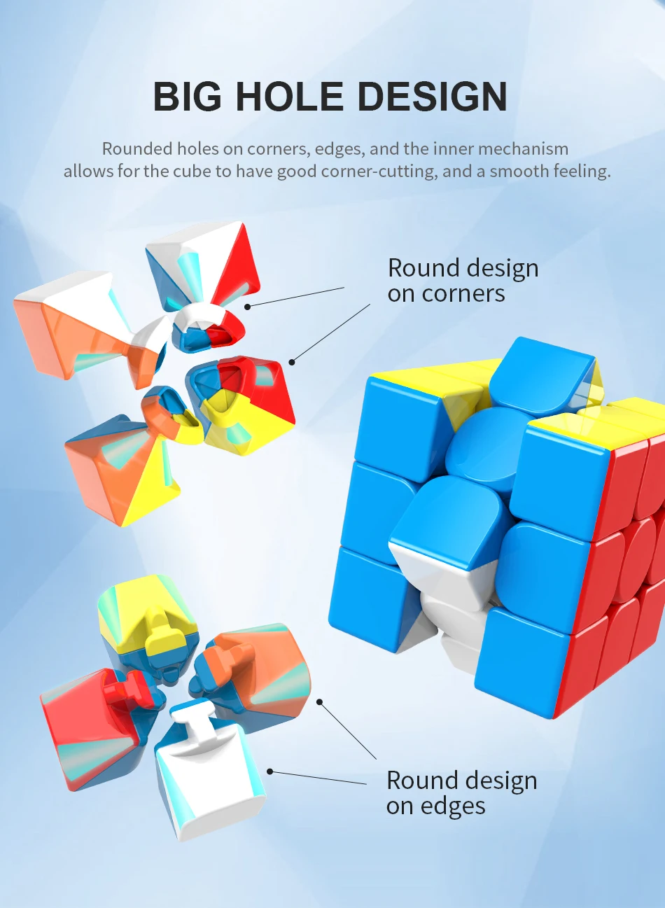 MoYu Meilong, 3x3x3, магический куб, Meilong, без наклеек, скоростной куб, головоломка для детей и взрослых, развивающие игрушки