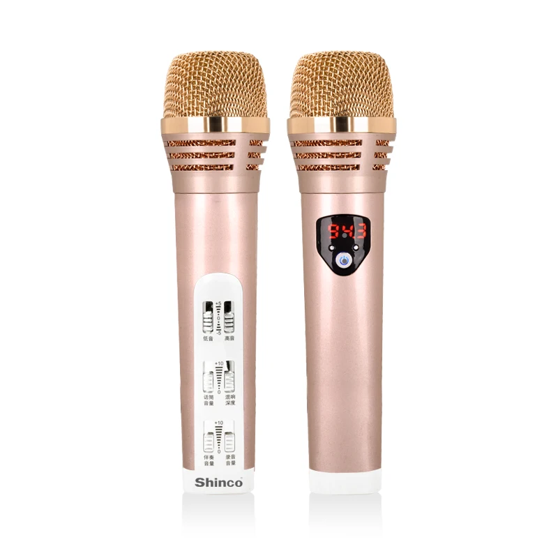 

Free shipping Shinco D19 All-round K song microphone car phone to sing it ktv wireless microphone recording live