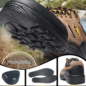 

Men's safety shoes farm work travelling hiking shoes anti-puncture anti-smashing work shoes anti-slip outside shoes