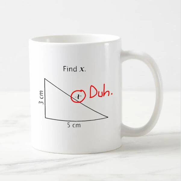 Кружка для кофе Funny Math Find X школьные чайные чашки с математическим юмором кружки