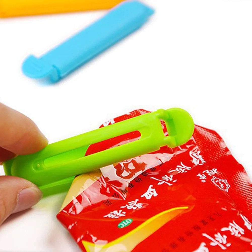 

10pcs Food clip Storage bag sealer Snack Sealing Clip Fresh Keeping Sealer Clamp Plastic Helper Food Saver bag clips