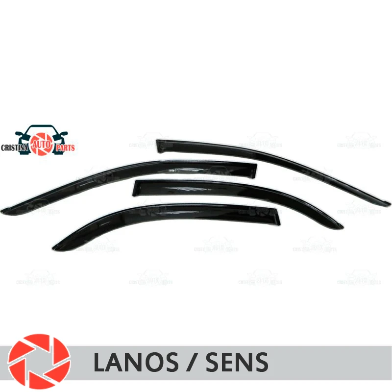 Window deflector for Chevrolet Lanos ZAZ Sens rain deflector dirt protection car styling decoration accessories molding zaz caen