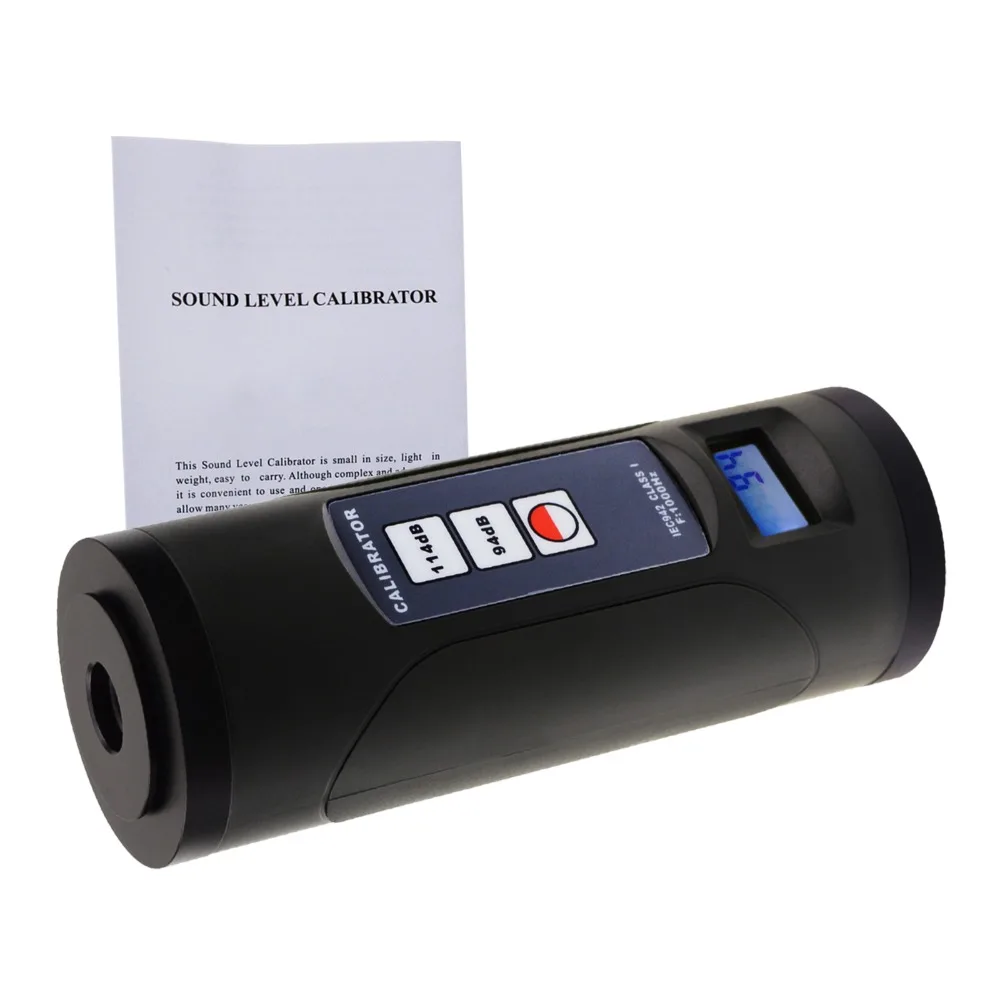 Цифровой измеритель уровня звука калибратор 94dB и 114dB для микрофона 1/2 &quotи 1&quot
