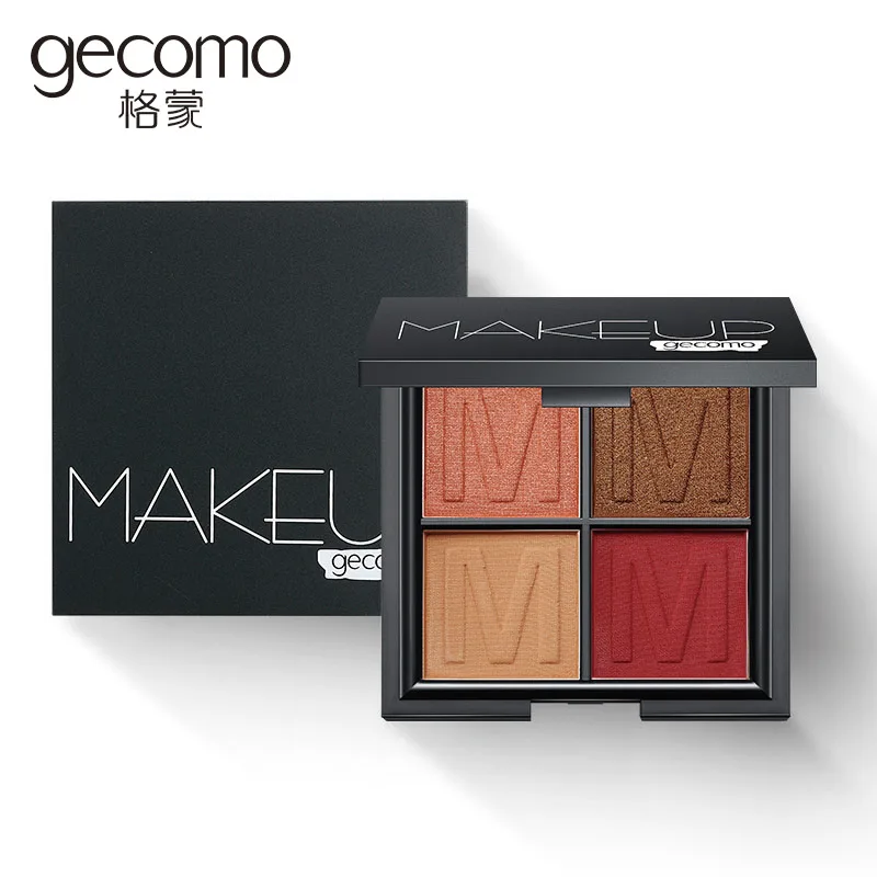 

Four-Color Eyeshadow MakeUp Smooth Pearl Light Matte Lazy Eyeshadow Dish Three-Dimensional Color Makeup Maquillaje