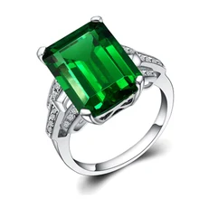 Luxury 7.01ct Created Alloy copper Ring Rings for Women Fine Jewelry Accessories