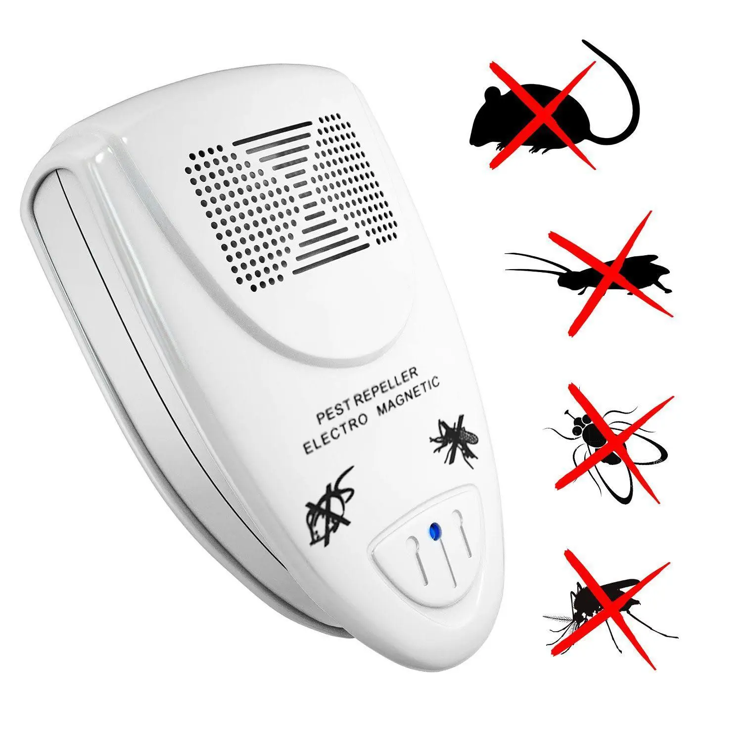 Ultrasonic Pest Repeller Electronic Pest Control Repel Mouse Bugs