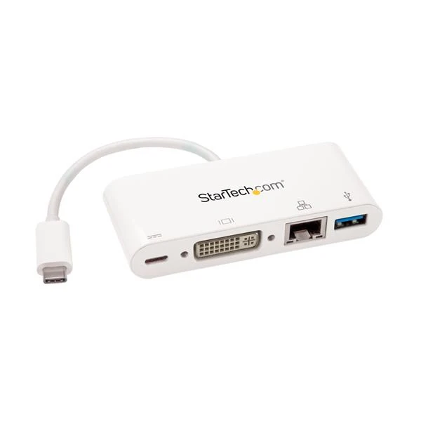 StarTech.com USB-C многопортовый адаптер для ноутбуков-доставка питания-DVI-GbE-USB 3 0
