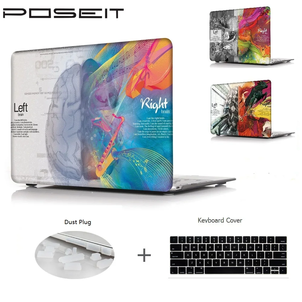 For Apple Macbook Air 11 13 Pro Retina 13 15.4 Plastic Hard Case Cover for Macbook Touch bar 13 15 Laptop Shell+Keyboard Cover