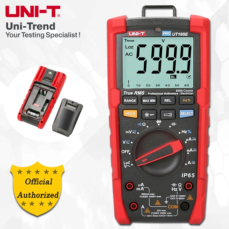 UNI T UT195E/UT195M/UT195DS True RMS профессиональные мультиметры IP65