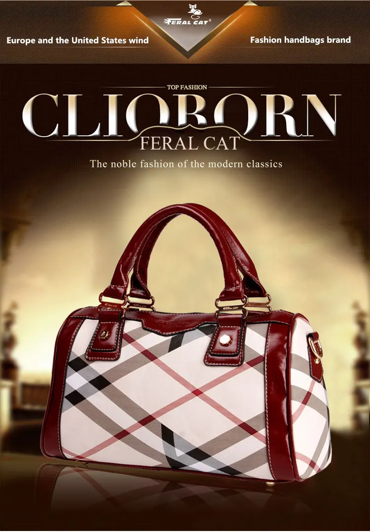 FERAL CAT 2017 Women Luxury Elegant Fashion Handbag Shoulder Bags Ladies Leather Handbags Female Messenger Bag59