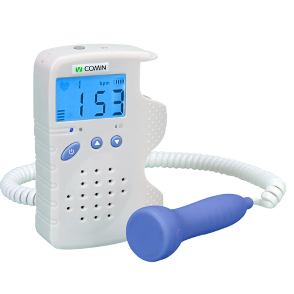 

Vcomin FD-200B Pocket Baby Heartbeat Sound Monitor Amplifier Listener LCD Screen Backlight Built-in Speaker Home Use 2Mhz Probe