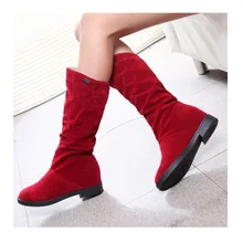 Winter Boots Faux Suede Boots Flat Hidden Wedge Boots Flat Nubuck Leather Mid-Calf Boots Factory Wholesale Made on Behalf Winter Boots Faux Suede Boots Flat Hidden Wedge Boots Flat Nubuck Leather Mid-Calf Boots Factory Wholesale Made on Behalf