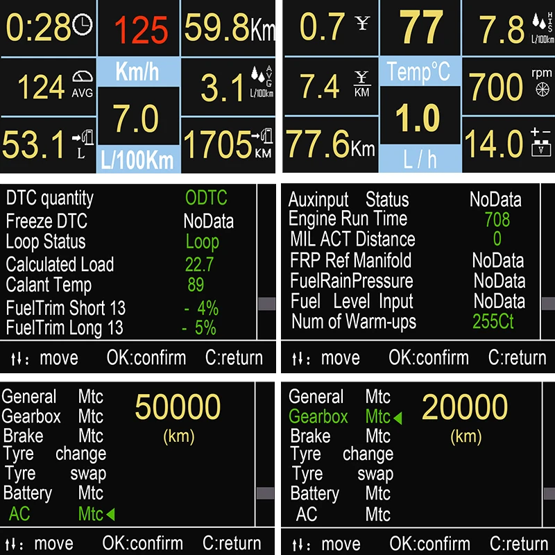 Ancel A501 HUD Дисплей OBD2 бортовой компьютер для автомобиля Спидометр расход топлива проектор OBD2 цифровой измеритель Head Up дисплей