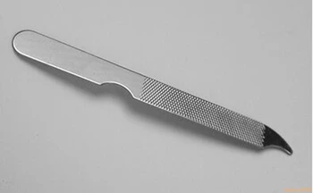 Cheap Free Shipping 500PCS Beauty Makeup Tools Stainless Steel Nail Filer 99*10mm Ash Fingernail Hard Thick A#2211