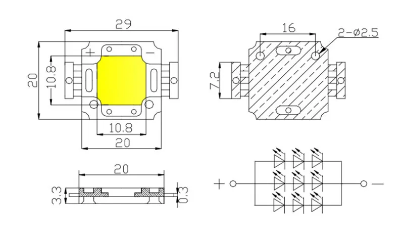 1 шт. 10 Вт 20 Вт 30 Вт 40 Вт 50 Вт 100 Вт инфракрасный 850NM 940NM светодиодные лампы фонарик светодиодные панели