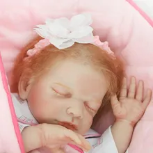 

NPK 20" super real reborn baby dolls cloth body silicone newborn babies fake baby dolls toys root hair eyelash bebe bonecas