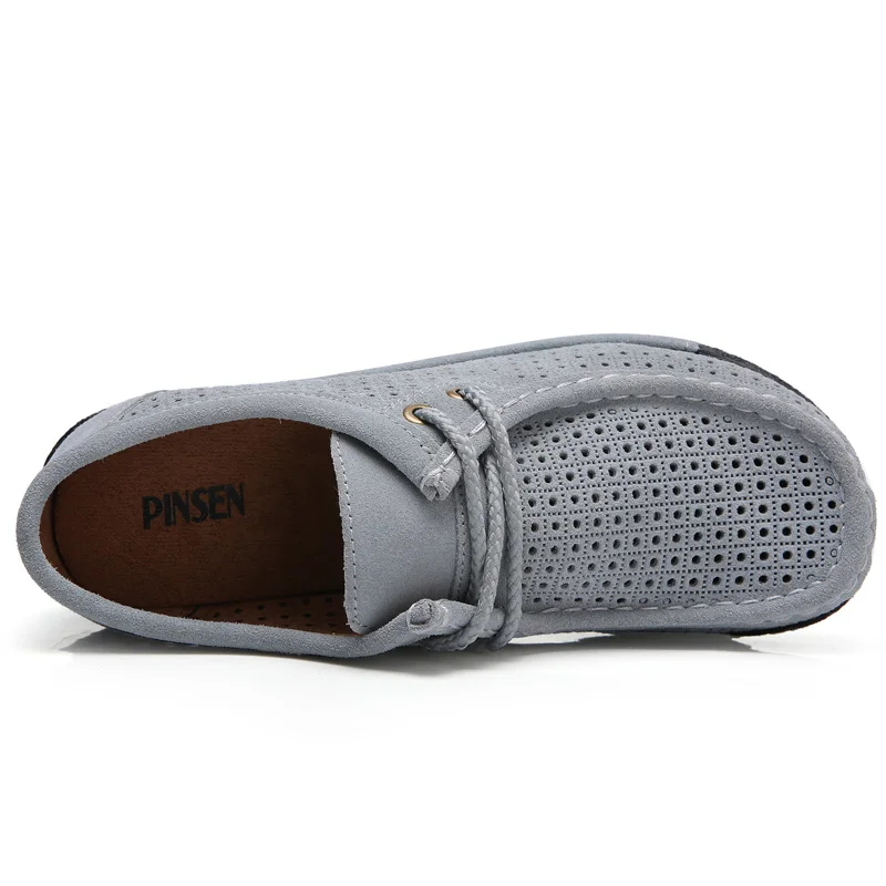 Женские замшевые мокасины на платформе со шнуровкой|women flats|women moccasinsshoes woman |