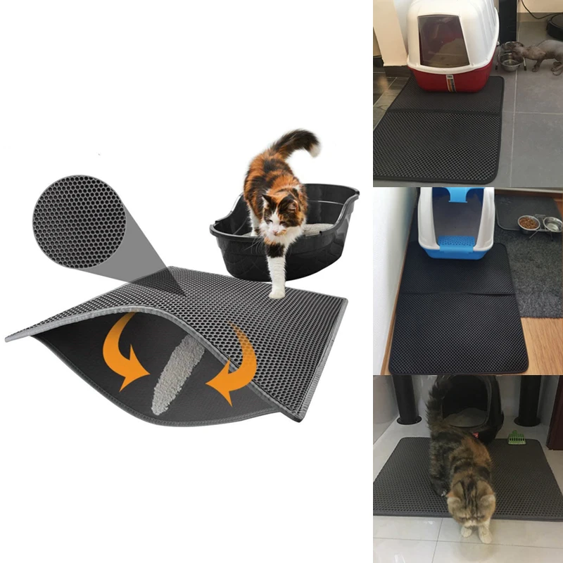 Practical Waterproof Pet Dog Cat Litter Mats Sifting Cat Pads
