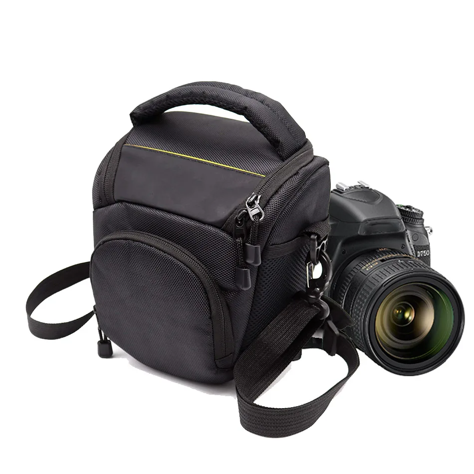 

Mochila SLR Triangle Shoulder Camera Case for Nikon D40 D90 D600 D3300 D3200 D800 D5100 D5200 D5300 D7000 D7100 D3100 Camera Bag
