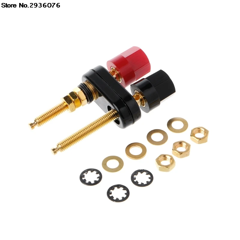 

Gold Plated Banana Plug Connector Speaker Amplifier Extended Terminal Binding Post