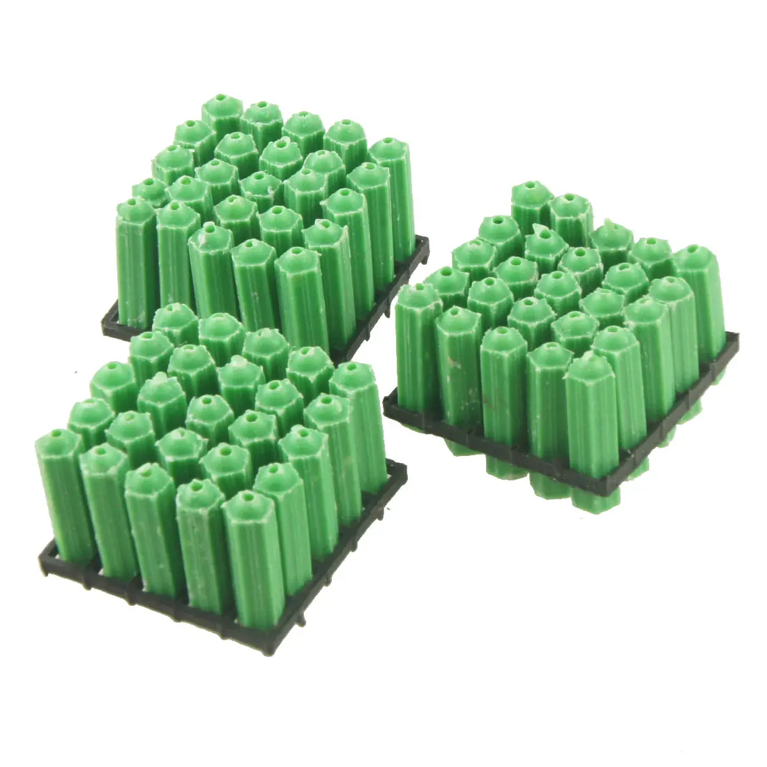 

UXCELL 75 Pcs 8Mm X 29Mm Green Plastic Fixing Wall Plugs For 2-5Mm Screws