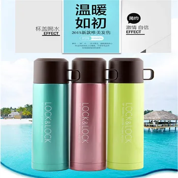 

304 stainless steel vacuum flask sports portable cooler cold vacuum button large capacity LHC148