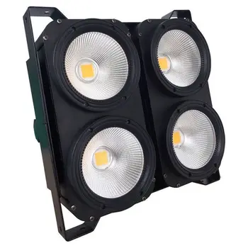 

No tax custom by UPS sea, 4pcs/lot+flightcase, Beam 4x100w COB LED blinder Light Disco dancing lights